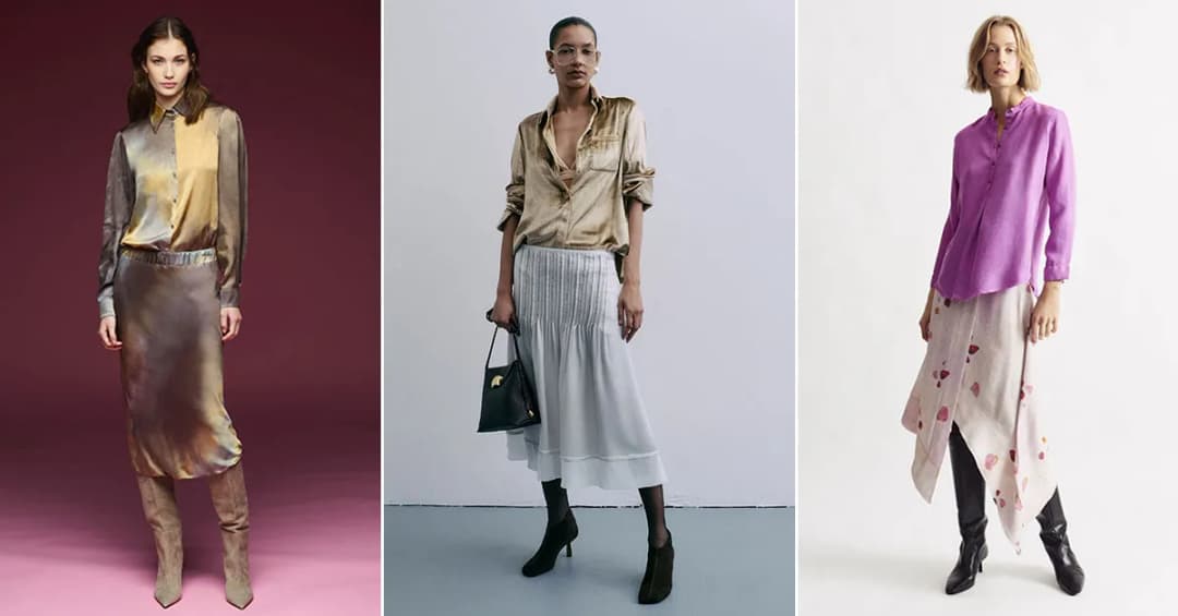 Jaką bluzkę wybrać do satynowej spódnicy, aby wyglądać elegancko?