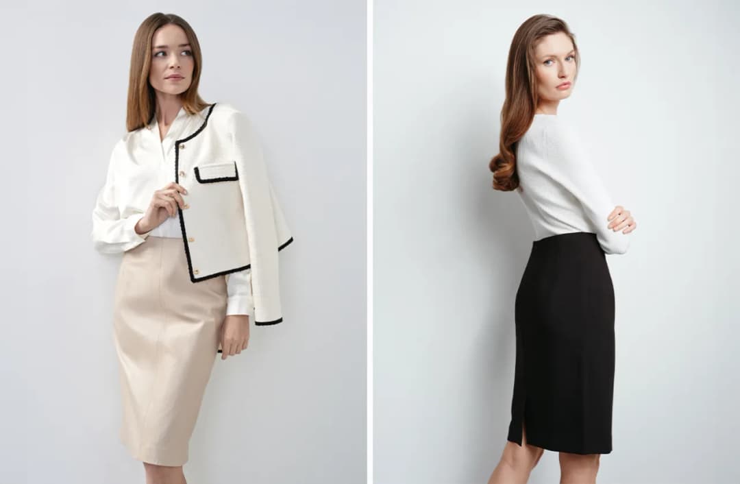 Co założyć do czarnej spódnicy ołówkowej? Stylizacje na każdą okazję